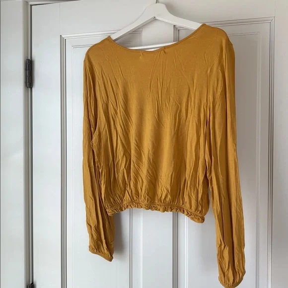 Youth in Revolt Floral Mustard Blouse large - Picture 5 of 5